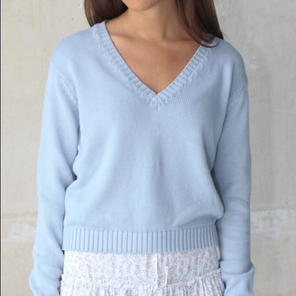 Brandy Melville light blue Leigh sweater